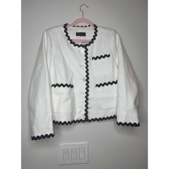 j crew Jackets & Blazers - J CREW Linen Jacket/Blazer